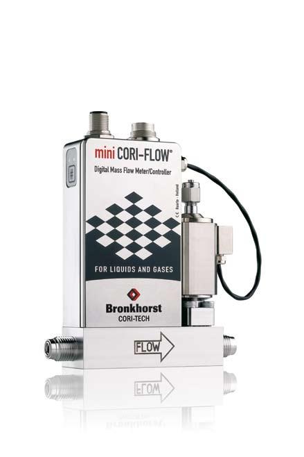 mini CORI-FLOW Mass Flow Controllers General The pc-board of a mini CORI-FLOW Mass Flow device features integrated, adaptable PID control for fast and smooth control of any electronically driven
