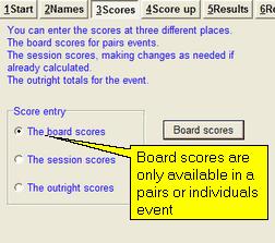 Working with events 91 times when you would enter the names for the outright field and copy them to the session of play. How you organise yourself will depend on the circumstances.