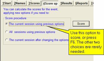 Working with events 92 Scorer. Even so, the session scores may be changed for a pairs or individuals event.