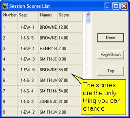 Entering the scores 132 In most pairs events it is normal to enter the board scores and have the ASE Scorer calculate the session scores, using the scoring method of your choice.