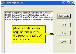 Working with report sets 149 The.mnu files contain the default reports, and these will replace the standard installation.mnu files. If you have changed these files (by adding reports to the default lists) then you would choose not to replace these.