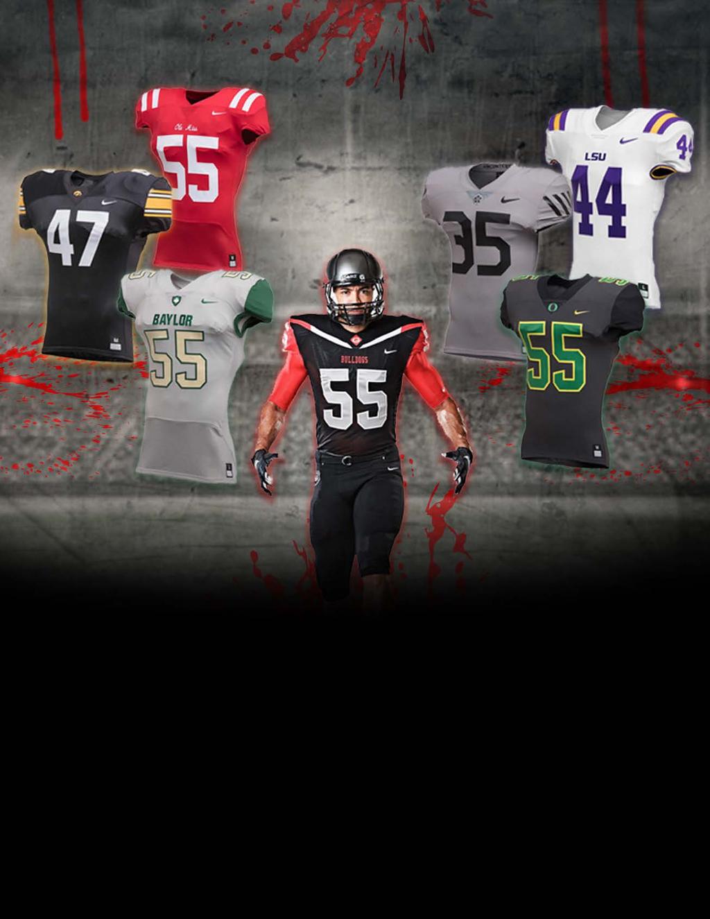 NIKE CUSTOM UNIFORMS CUSTOMIZE TO YOUR SPECIFIC NEEDS EVERYTHING FROM MATERIALS TO SHOULDER SLEEVE OPTIONS AND COLOURS.