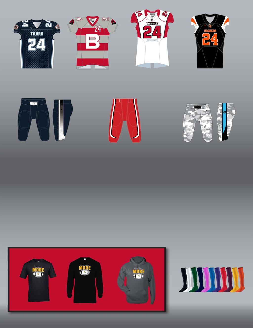 98 ORDER 40(MIN) XRTION JERSEYS, PANTS AND SOCKS AND RECEIVE THE SAME QUANTITY BADGER 5100 C2 TEE AND 6 COACHES PACKS