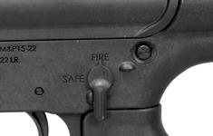 If you wish to stop firing, release trigger, remove finger from trigger guard (Figure 21) and set safety selector to SAFE (Figure 22).