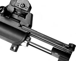 REMOVE TO ALLOW FOR INSTALLATION OF OPTICS FIGURE 44 Loosen screw on the side of the sight (Figure 44) and remove from the firearm.