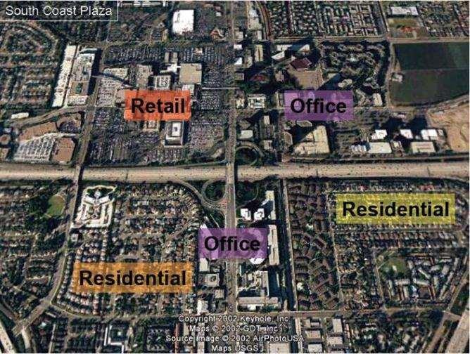 Non-Mixed Land Use Separating office, residence,
