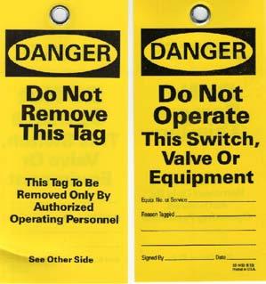 Appendix E: Minimum Tag Requirements The following requirements apply to tags. Tags used at JO facilities must meet these requirements:.