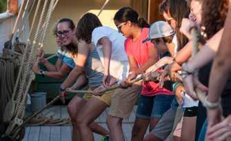 OVERNIGHT SAILING PROGRAMS AGES 10-18 Teen Sailing Aboard Brilliant (ages 15-18) Experience the adventure and challenge of sailing while