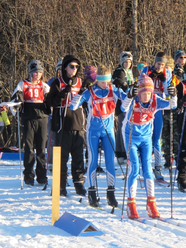The skiing categories included 7 th grade boys, 7 th grade girls, 8 th grade boys, and 8 th grade girls.