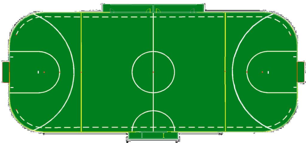 RULE 1 THE FIELD OF PLAY 1.1 DIMENSIONS: The length of the field of play shall not be more than 210 feet, nor less than 150 feet, and its width not more than 100 feet, nor less than 75 feet.