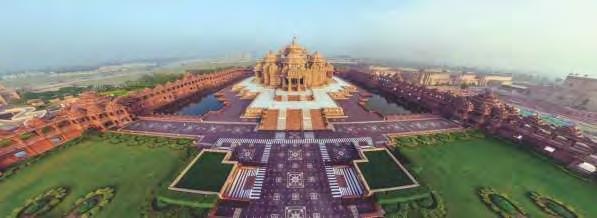 TOURIST PLACES IN DELHI AKSHARDHAM TEMPLE About: The temple complex displays the traditional Indian and Hindu culture, spirituality, and architecture.
