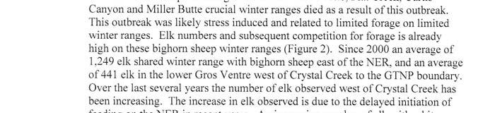prevent negative impacts from elk in the long term. Text has been added in the Final Plan/EIS to better discuss this issue.