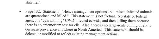 It also acknowledged that there is no current evidence that CWD can infect humans, although ongoing research is attempting to definitively determine whether it can or not.