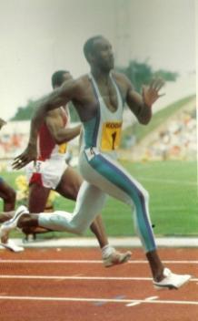100m at Olympic Games in Barcelona 1992 Photo A Photo B Photo C