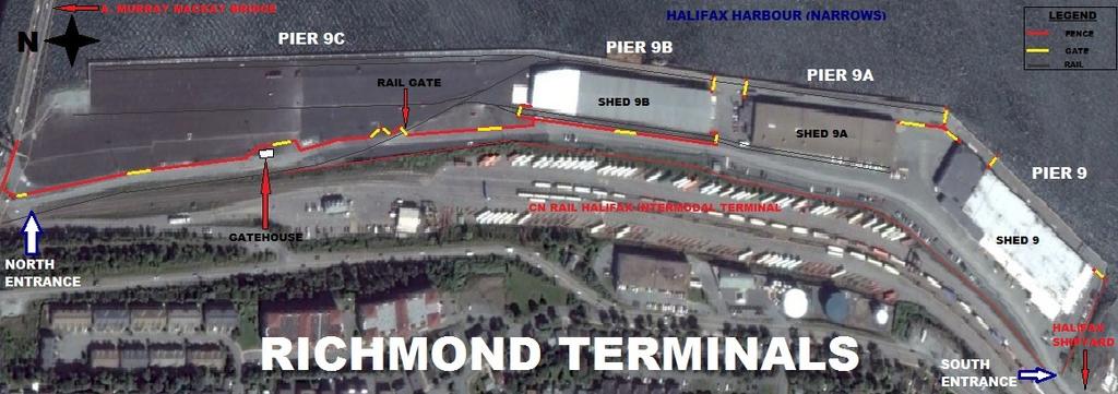 Annex C: Richmond Terminals Richmond Terminals is a fully secure breakbulk terminal operated by the HPA with on-dock rail and truck access.