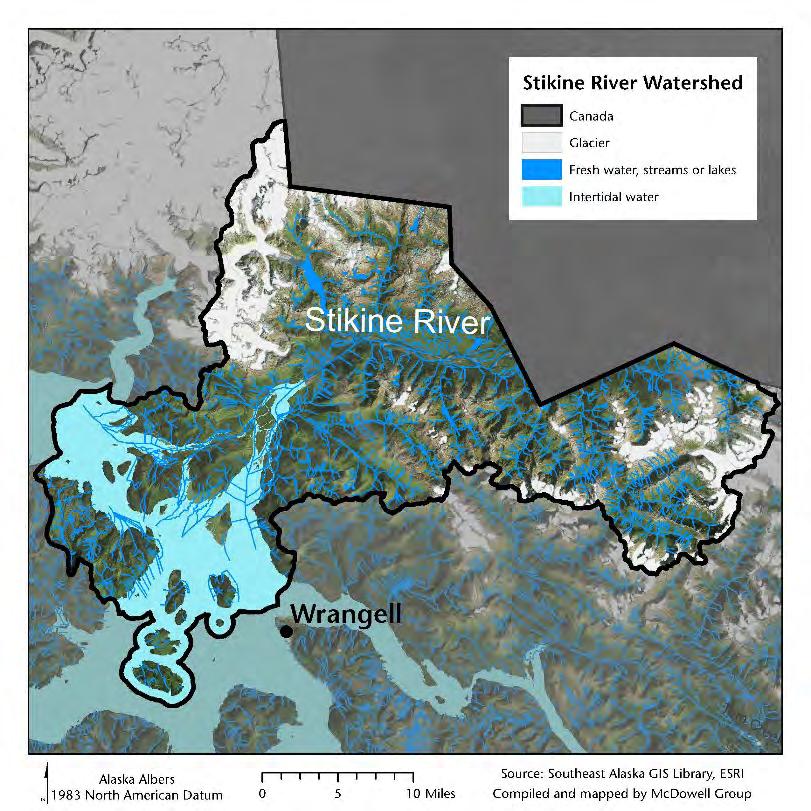 Stikine River Watershed Profile of the Stikine River Watershed The Stikine River originates in British Columbia.