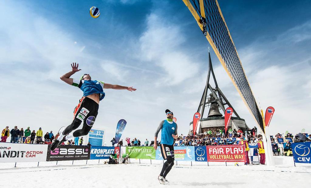 SNOW VOLLEYBALL BACKGROUND NOTES Snow volleyball demonstrates the fun, passion and universality of the sport of volleyball, which is now accessible all year round, from the summer to the winter, from