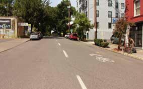 LOCAL STREET BIKEWAYS are local streets with low vehicle speeds and volumes in which cyclists share the same space with vehicles.