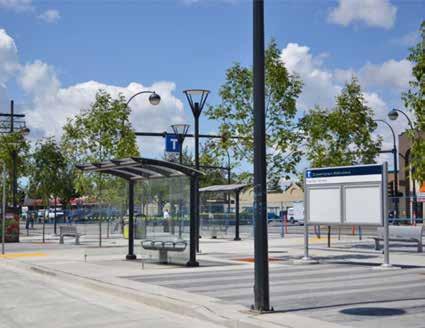 Improvements to transit exchanges and bus stops include: Transit exchanges are both key destinations and transfer points between bus routes.