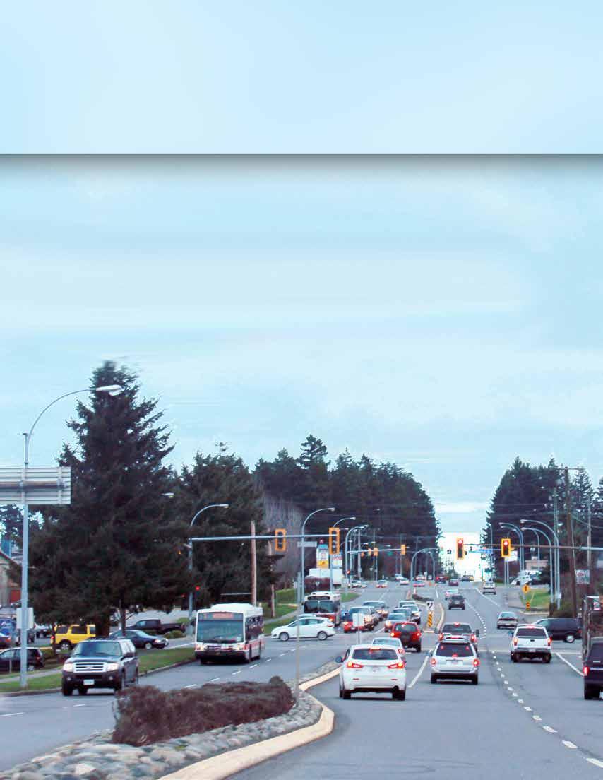 3.5 MAJOR ROADS 3.5 Major Roads Travel by private vehicle is the dominant mode of transportation within Nanaimo today, with 88% of all trips made by car.