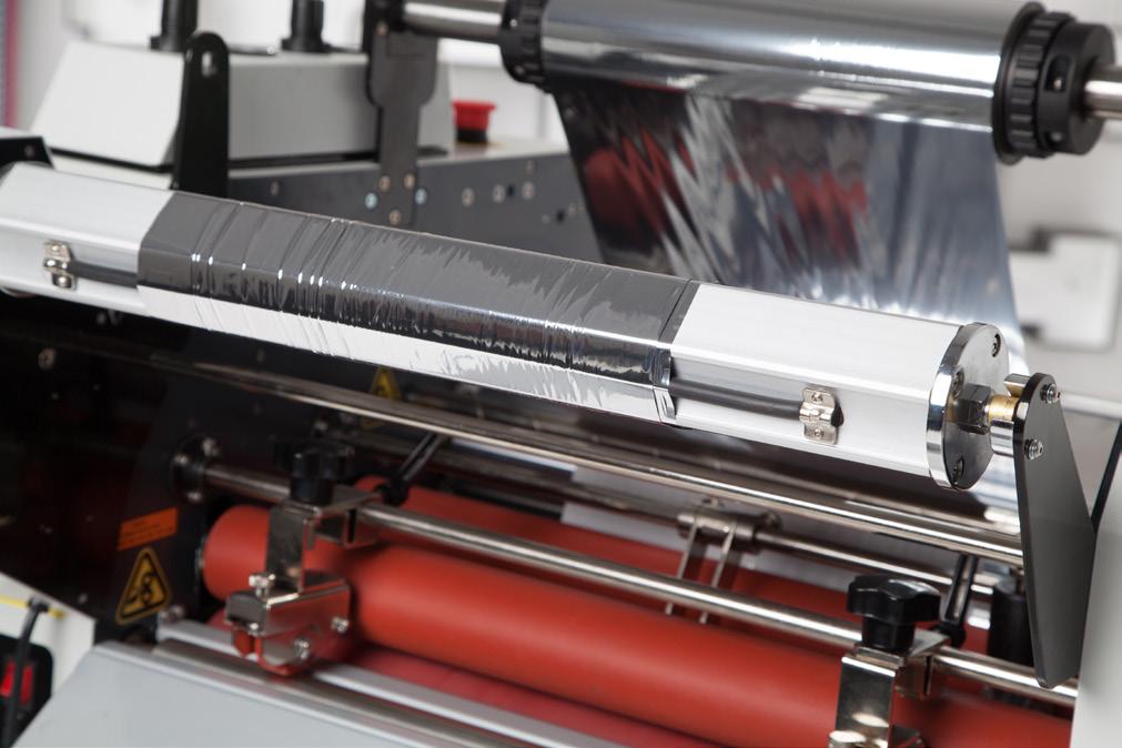 As well as laminating prints, the Matrix Pneumatic & Duplex Systems can also create