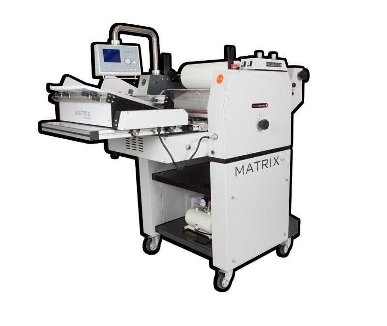The Auto-Feeder can be fitted to the Matrix MX-530 Laminating Systems and frees up operators to complete