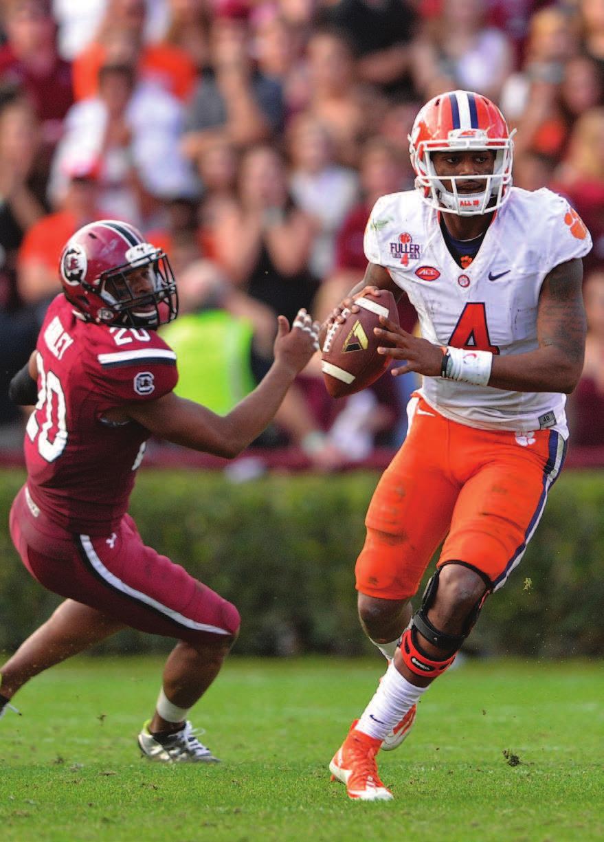 The Tigers rode sensational sophomore and Heisman finalist Deshaun Watson and their high-octane offense to a perfect regular season, conference championship and first-round playoff win over Oklahoma.