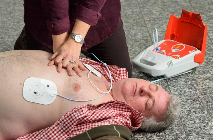 USED ANYWHERE Sudden cardiac arrest can hit anyone, anywhere. The FRED PA-1 is designed for all locations, wherever you might need it.