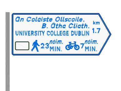 2.8 SIGNAGE The entire route will be signed for both pedestrians and cyclists to show the direction of the