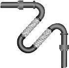 A P P L I C A T I O N S ONE LOOP FOR TWO RUNS CORNER LOOPS: One Metraloop simultaneously absorbs the thermal expansion of two pipe runs.