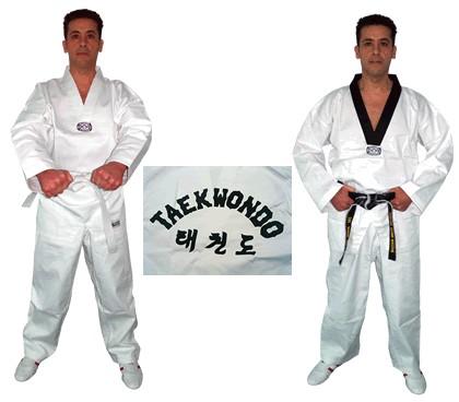 Black belt holders who are 4th degree and above have black stripes down the outside of the trouser legs.