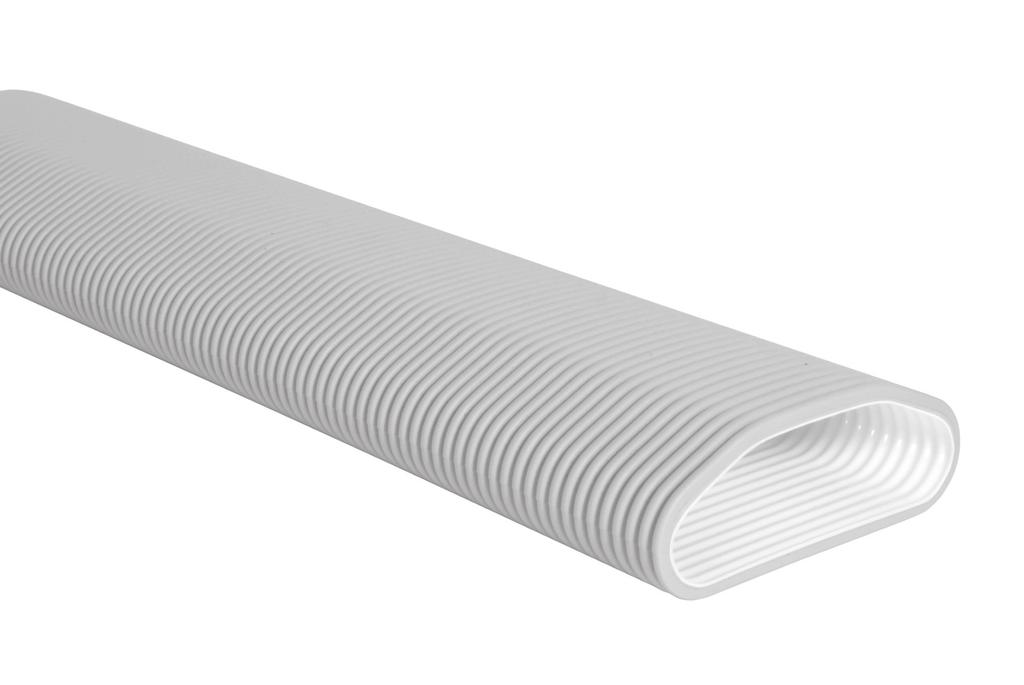 Technical data sheet profi-air tunnel pipe Tunnel-shaped, crush-resistant, double-walled corrugated pipe with antistatic and antibacterial inside coating, to be installed in the insulation layer, for