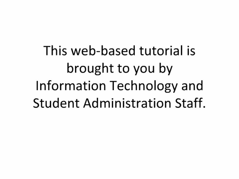 Slide 2 - This web-based tutorial is brought to you by
