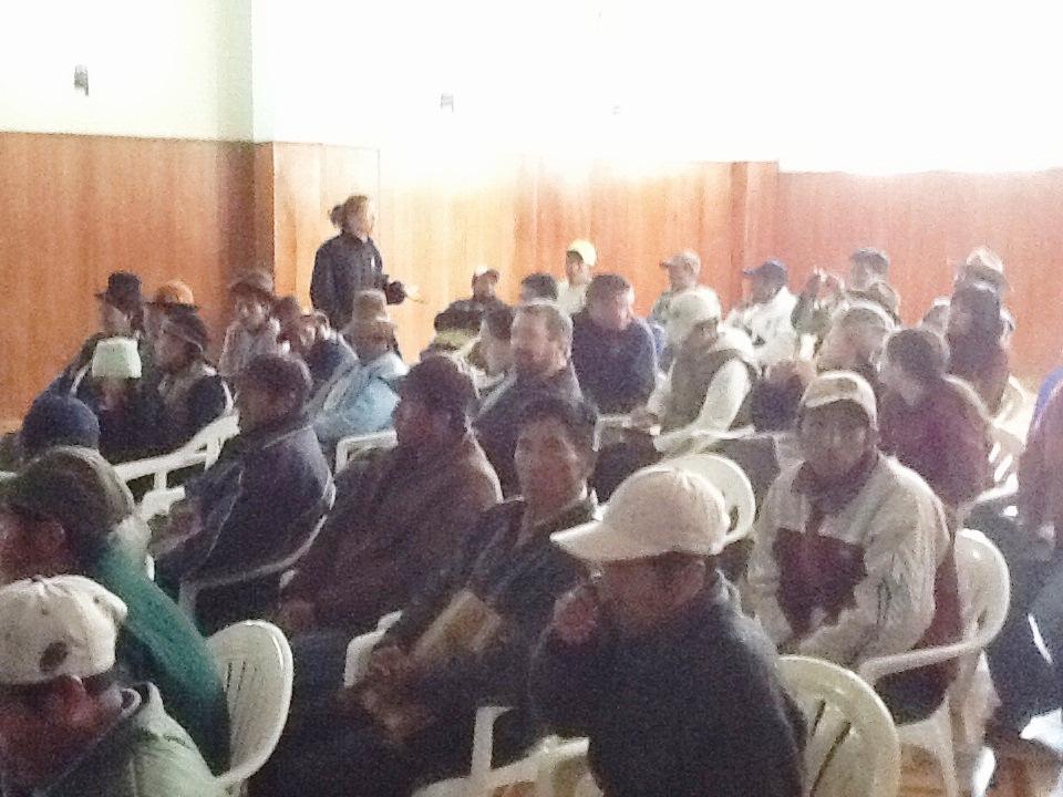 Dr. Marcoppido conducted a seminar in the Nunoa Cultural Center building which was attended by 60 farmers from the district.