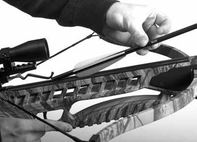 It is easy to cock the bow off center when manually pulling it back. Your best option is to use the rope cocking device each time you shoot for the most consistent shooting possible.
