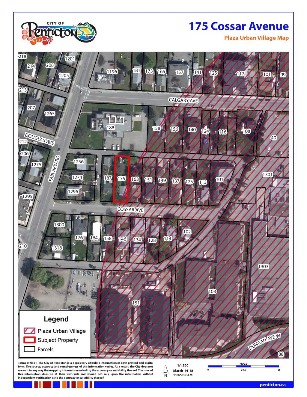 Attachment E Plaza Urban Village Map Figure 5 Subject Property Located