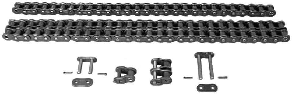 Roller Chain Section To Order Roller Chain 1. Measure Length of Pitch 2. Count the number of pitches or rollers 3. From one pin to the next pin equals one pitch P = One Pitch Part No.