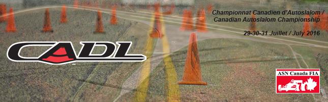 Fellow Racers After dreaming about it for a long time, the CADL is proud to announce that the 2016 Canadian Autoslalom Championship will be held on the newly paved site at PMG Technologies.