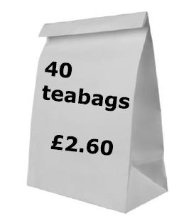 1. Teabags are on offer.