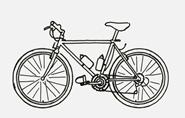 3. Bikes are built around a frame. The diagram below is a scale drawing of a bike frame. It is drawn to a scale of 1: 8.