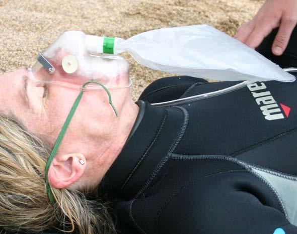 If decompression sickness does occur, the affected diver should breath pure oxygen (or as rich a blend as possible) as soon as possible. The diver should not re-enter the water.