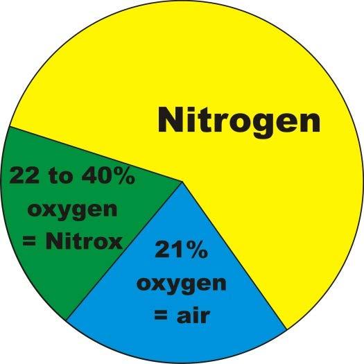 Nitrox State what Nitrox and enriched air are. Nitrox stands for any mix of nitrogen (nitr) and oxygen (ox).