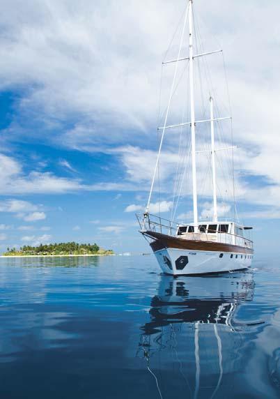 ARI EXPLORER DIVE TRIPS The 25 Meter twin mast motorsailer, Ari Explorer, is a private yacht offered exclusively to resident guests of Kandolhu.