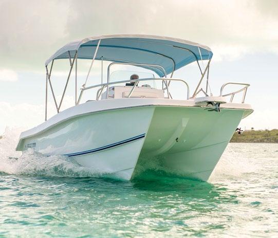 Perfect for both the serious fisherman or recreational boater, the Twin Vee offers the best of both worlds.