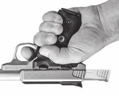Remember to keep your pistol pointed in a safe direction under all conditions and always keep your finger or any other object off the trigger and outside the trigger guard until you have made the