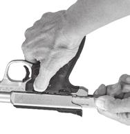 Keep your finger off the trigger and outside the trigger guard until you are ready to fire again.