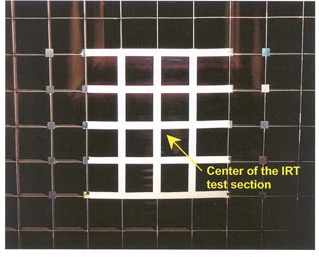 FIGURE 48. BLOTTER STRIPS ATTACHMENT ON THE 6- BY 6-ft GRID The second method for establishing cloud uniformity was considerably more efficient and made use of a laser imaging technique.