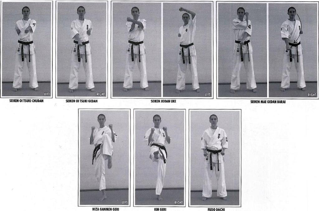 Kyu images have been reproduced from the book Traditional Kyokushin Karate with kind permission of the author Sensei Piotr Szeligowski 4th Dan Ippon Kumite (One Step Pre-Arranged Fighting) Attack 1