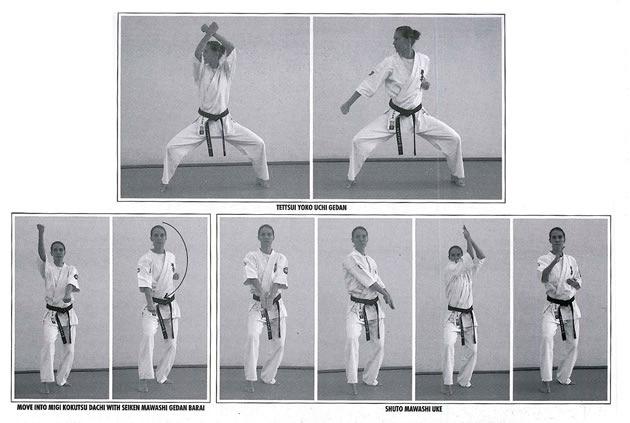 Kyu images have been reproduced from the book Traditional Kyokushin Karate with kind permission of the author Sensei Piotr Szeligowski 4th Dan Kata Pinan-Sono-Ichi.