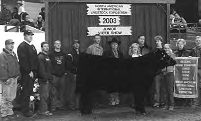 steer that was reserve at the Hoosier Beef Congress.